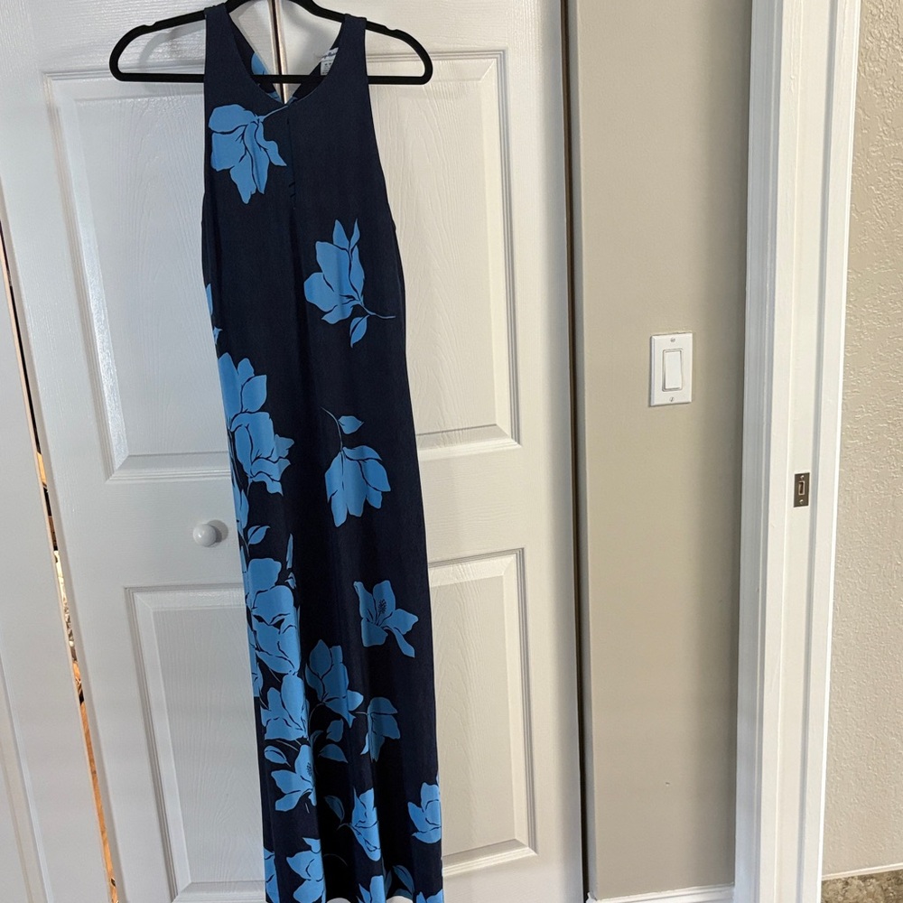 Tommy Bahama Dark Blue Floral Maxi Dress